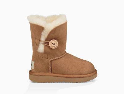 UGG Bailey Button II Boots for Toddlers - Chestnut/Brown India